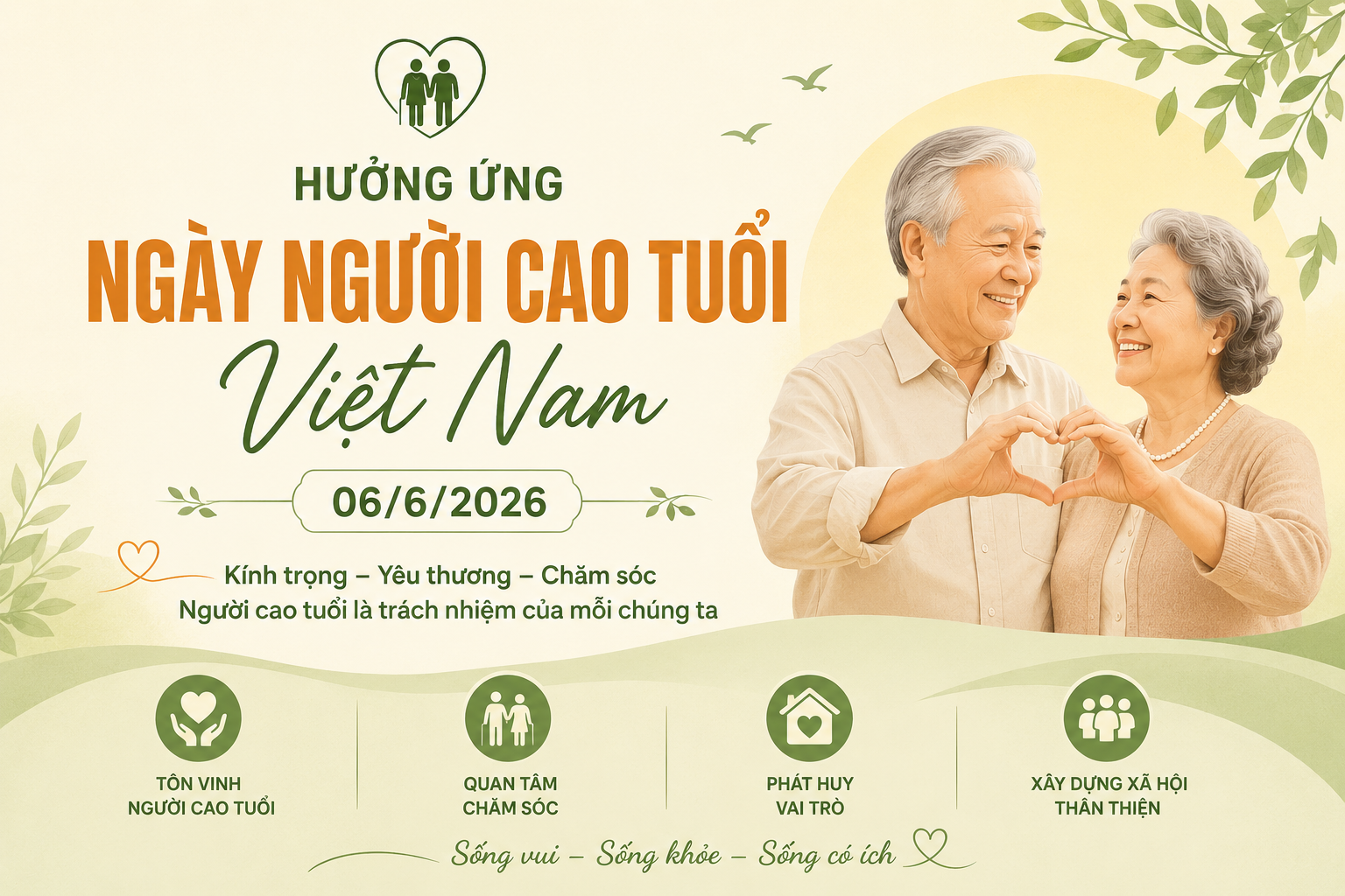 Hưởng ứng Kỷ niệm Ngày người cao tuổi Việt Nam năm 2026